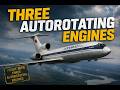 Flight with Three Autorotating Engines