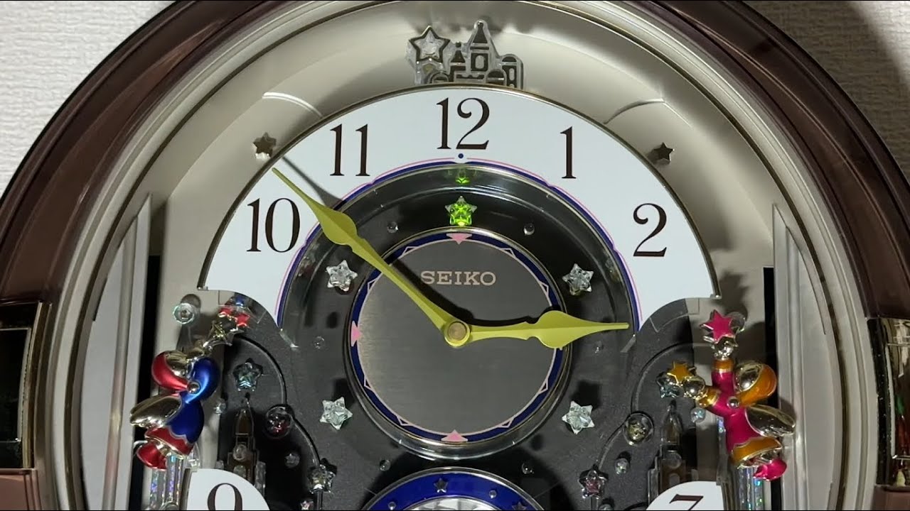 【美品!!】SEIKO からくり時計 RE549G SEIKO FANTASIA RE549G からくり時計 - YouTube