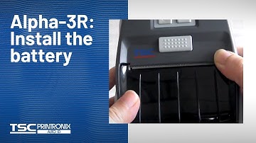 TSC Alpha-3R: Install the battery