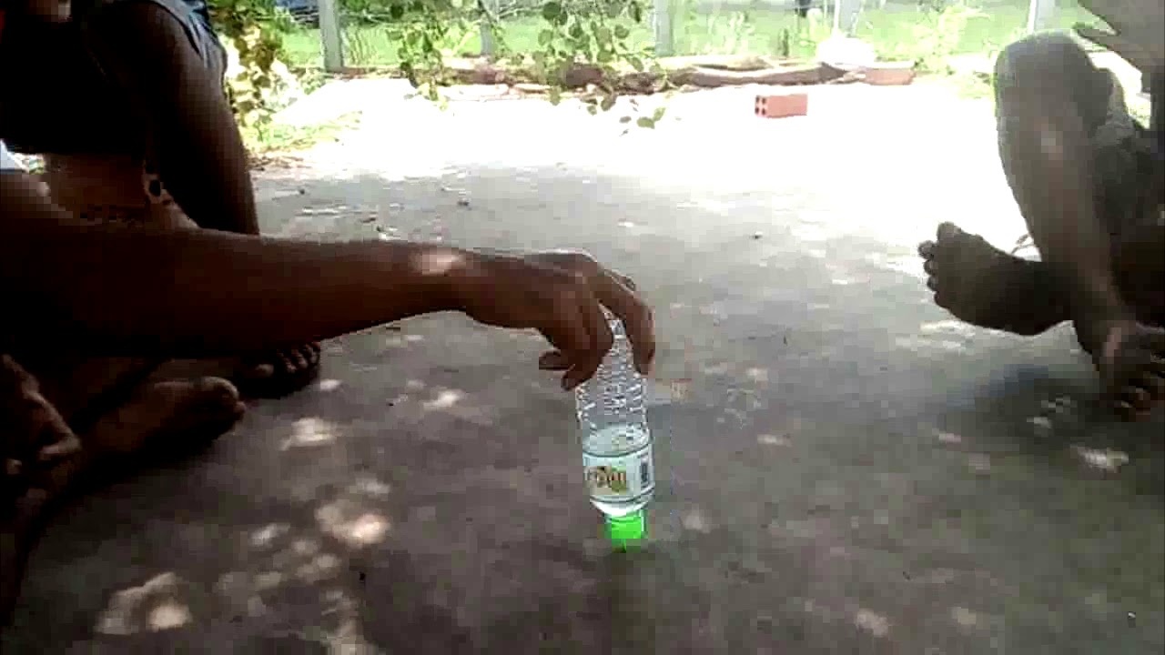 Clip 1 Throw A bottle to stand Upside down