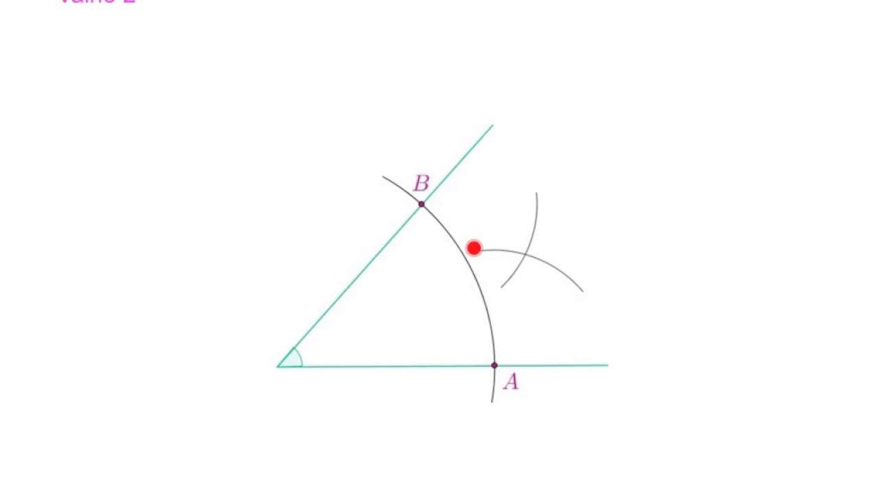 Kulman puolittaminen geometrisesti