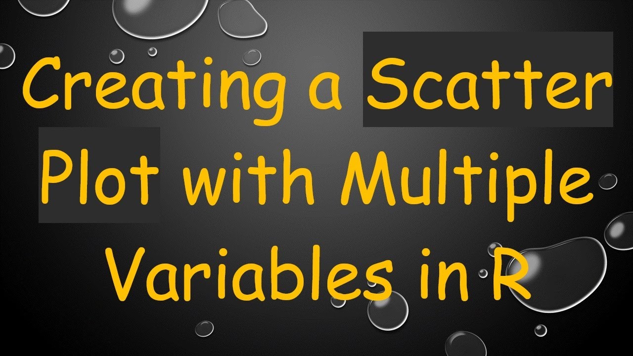 Creating a Scatter Plot with Multiple Variables in R