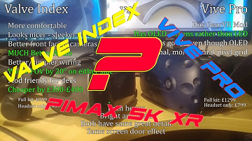 Vive Pro vs Valve Index vs Pimax 5K XR