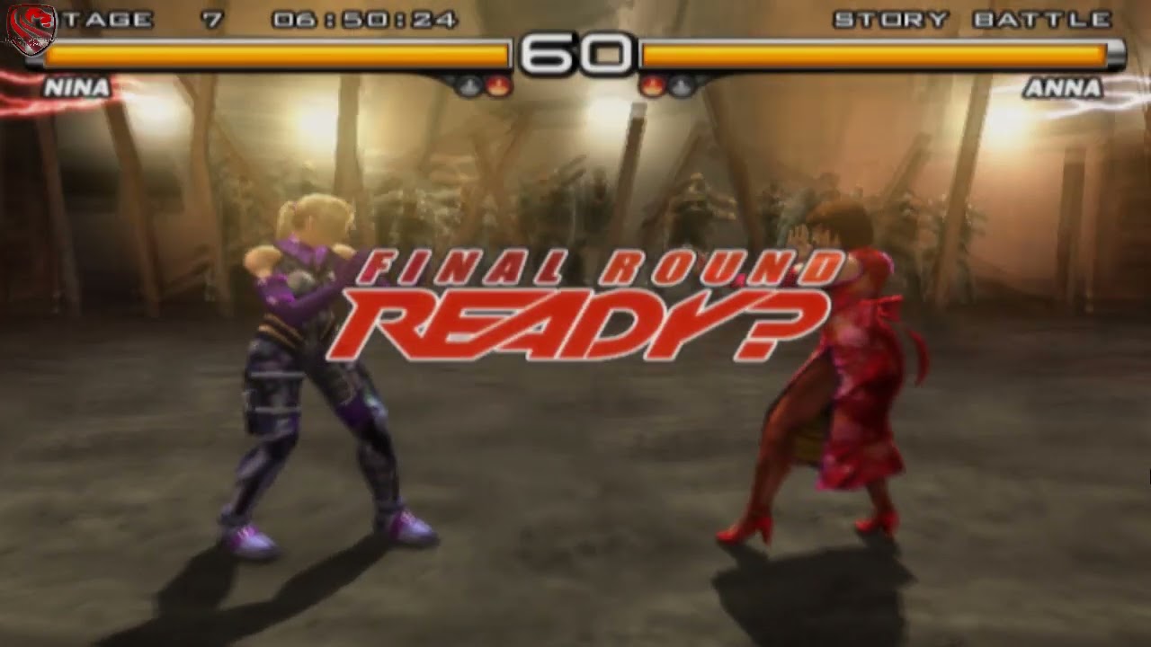 Tekken 5 Nina vs Anna Story Mode Battle full Cutscenes