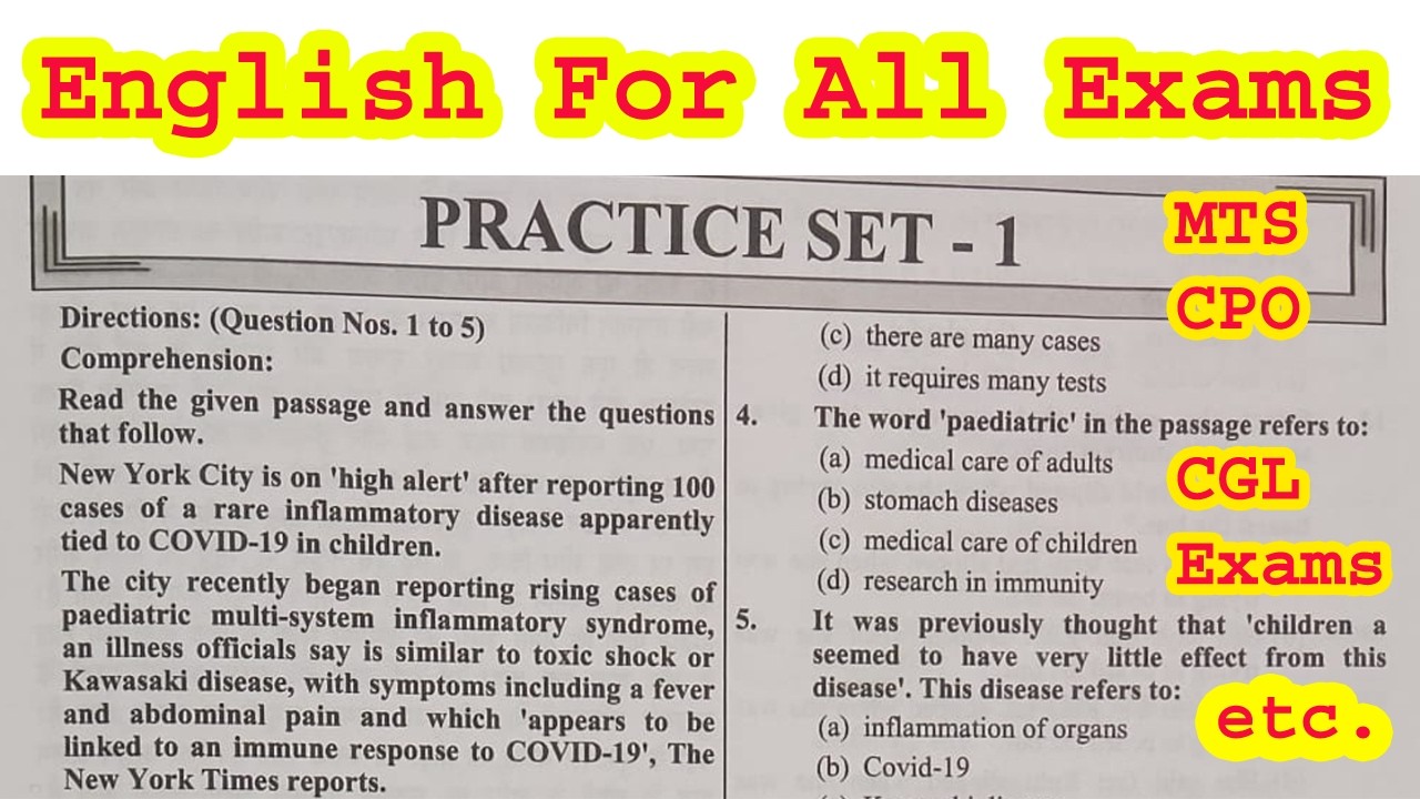 SSC English Class 2026 | SSC CGL/ CHSL 2026 | SSC CGL/CHSL/CPO English Exam 2026 #english #ssc #cgl