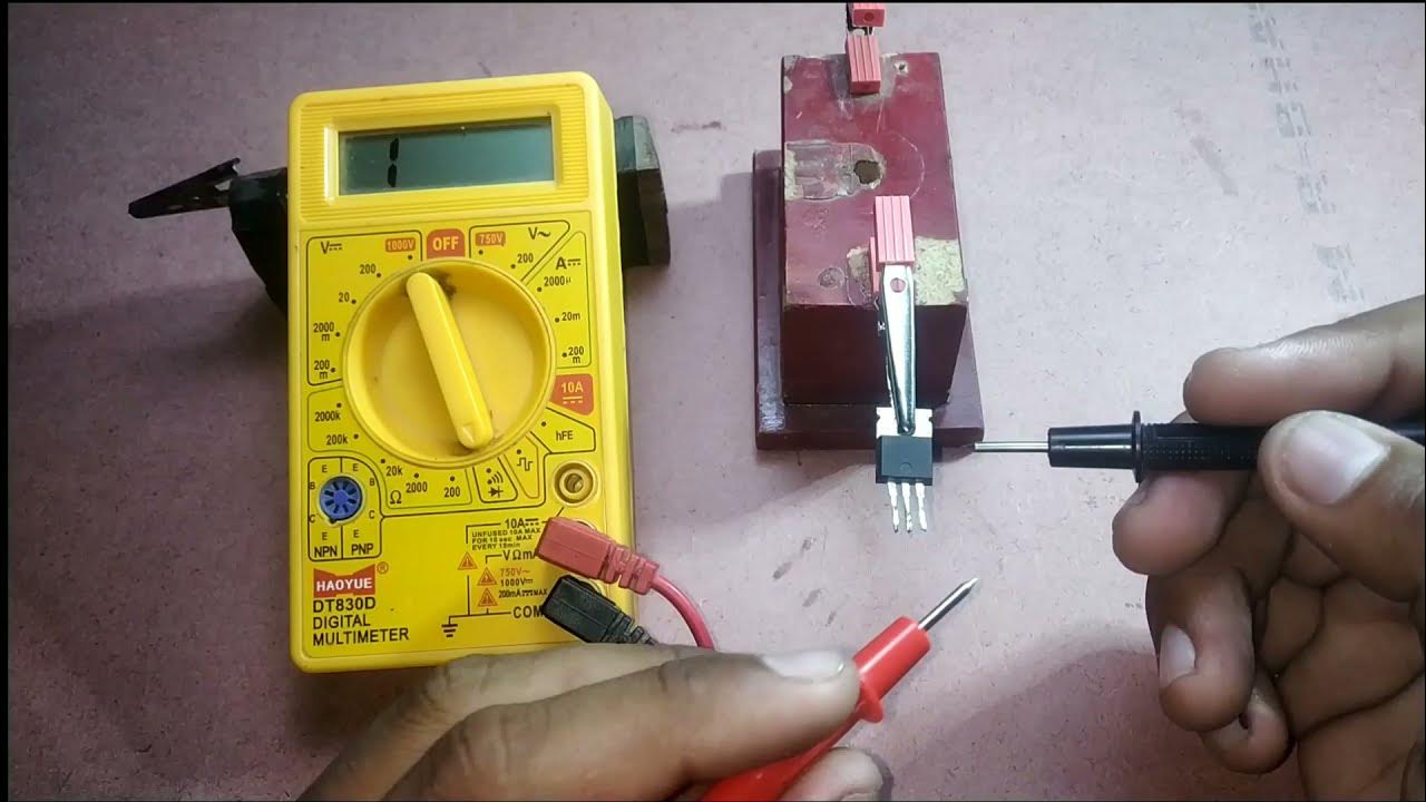How to Test MOSFET with multimeter - YouTube
