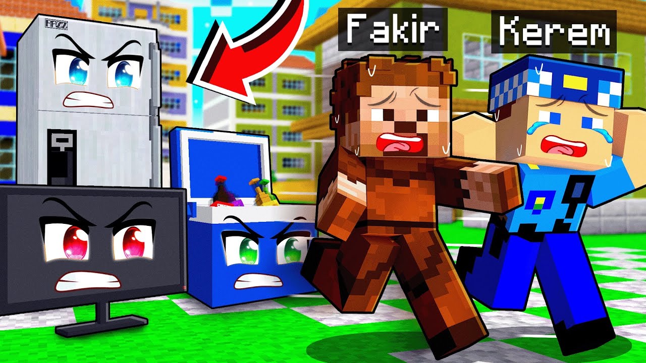 MİNECRAFT ŞEHRİNDE EŞYALAR CANLANDI! 😂