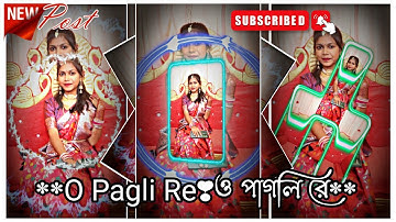 O Pagli Re❣️ও পাগলি রে🥀🫂🥀XML FILE ALIGHT MOTION VIDEO EDTING NEW TREND NEW XML