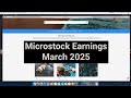 Microstock Earnings | March 2025