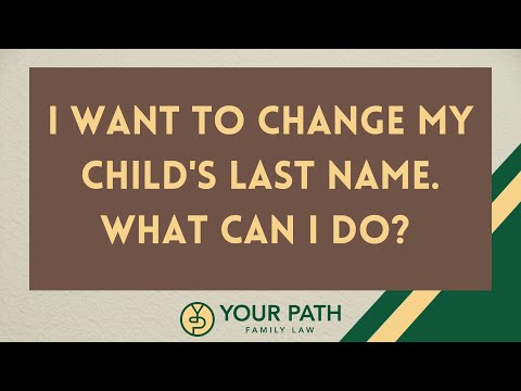 Video: Cum pot schimba numele de familie a fiilor mei vitregi?
