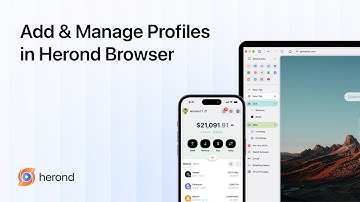 Feature Spotlight: Add & Manage Profiles in Herond Browser | Work-Life Balance, Simplified