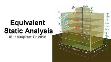 ETABS 08 | Equivalent Static Analysis | IS 1893 (Part 1) : 2016