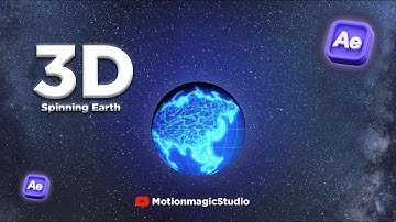After Effect Tutorial cc Sphere | Ultra 3D Spinning Earth Animation in Adobe After Effects
