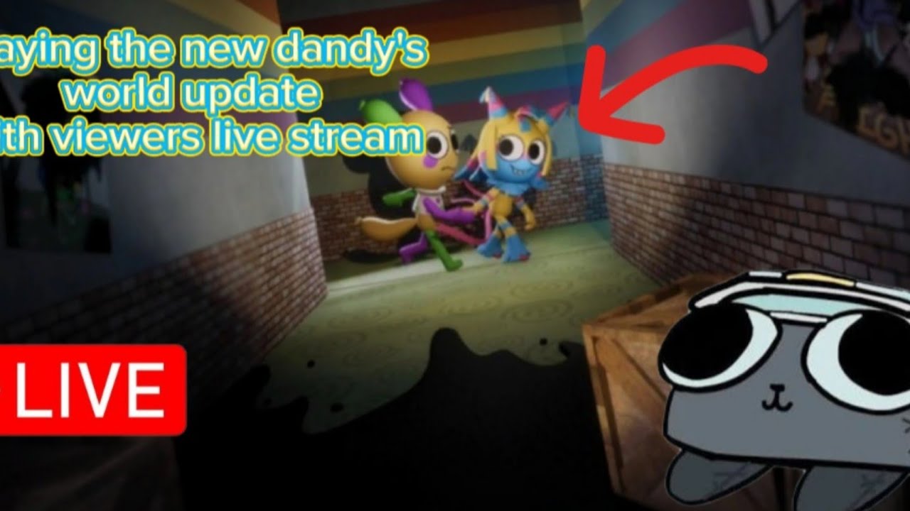 playing dandy's world update with viewers live stream - YouTube