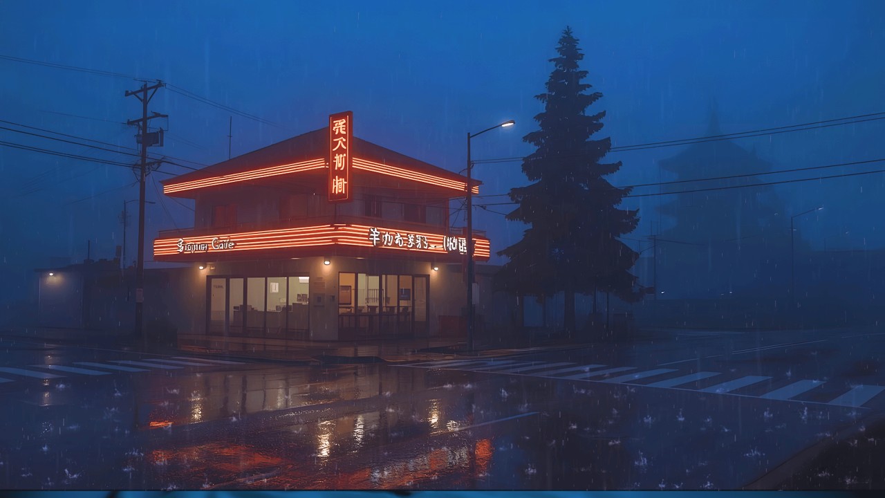 90s Tokyo Streets Lofi 🌙 Retro Rain Sounds Lofi for Sleep, Study and Work