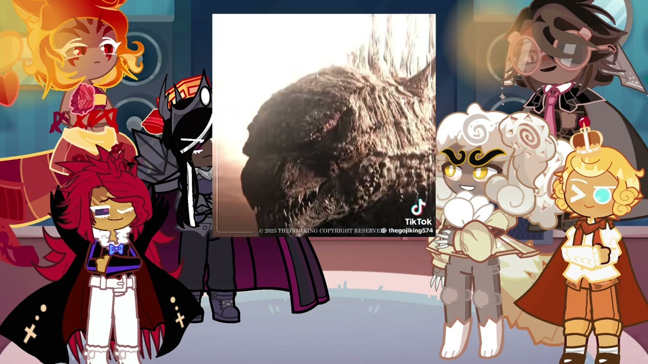 Cookie run kingdom react to godzilla | Gacha life 2