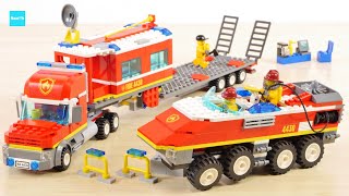 レゴ シティ ファイヤートランスポーター 4430 ／ LEGO City Fire Transporter Speed Build & Review