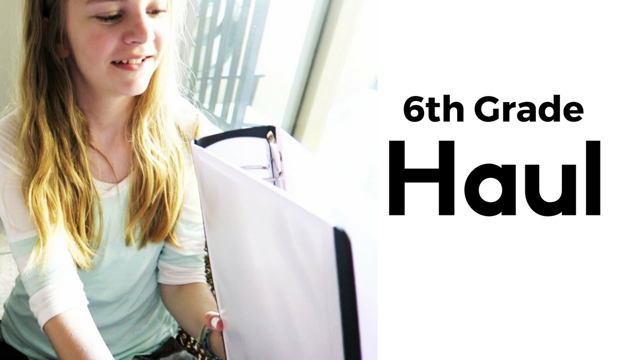 6th Grade Back To School Supplies Haul 2016 Vlog! YouTube