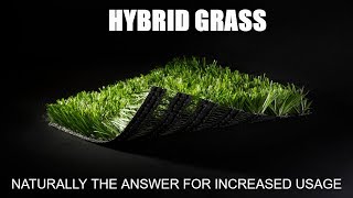 The installation of HYBRID GRASS Football Pitches