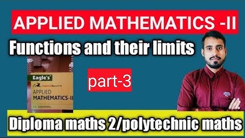functions and their limits in hindi part 3|diploma maths 2|applied mathematics-II|polytechnic maths
