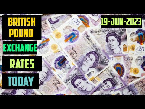 British Pound Sterling Exchange Rates Today 19 June 2023