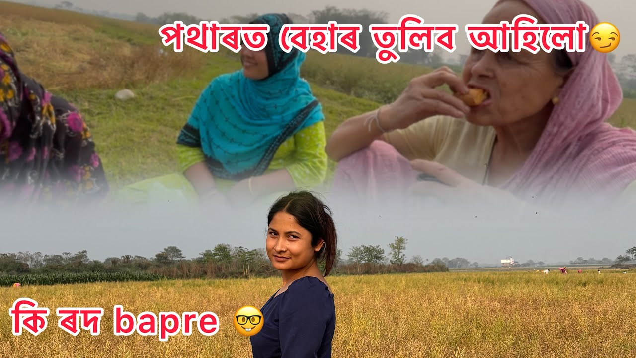 পথাৰত ঘৰৰ বেহাৰ তুলিব আহিলো 😏বাপৰে কি ৰদ 🤪