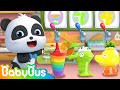 Yummy rainbow juice song  colors song popcorn truck  nursery rhymes  kids songs  babybus