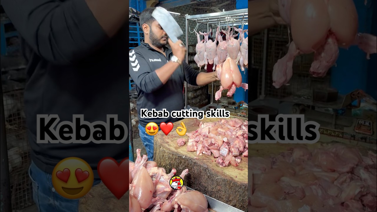 🐓Kebab cutting skills 🐓
