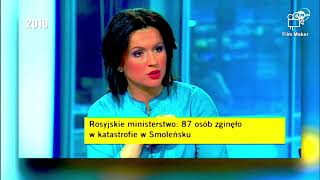 TVN24 - pierwsze informacje o katastrofie smoleńskiej (10.04.2010)