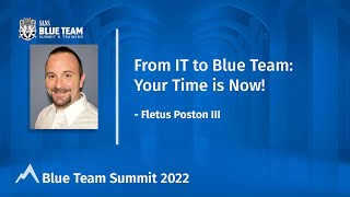 From IT to Blue Team - Your Time is Now! screenshot 2