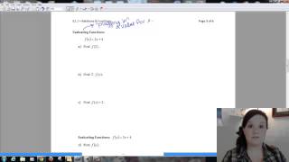 E2.1 Video (Relations & Functions)