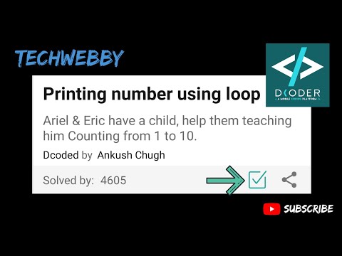 Decoder - Algo Yo - Easy - Printing number using loop Solution