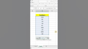 Sum only Positive number in excel #Shorts #excel