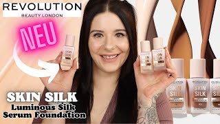 Überraschend ! 😳 Revolution SKIN SILK Luminous Skin Serum Foundation Erster Eindruck & Tragetest
