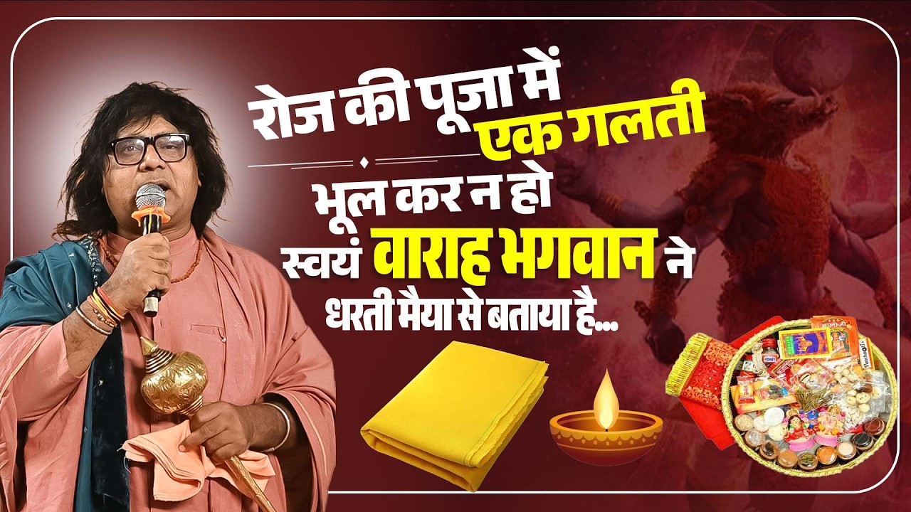 रोज की पूजा में एक गलती भूल कर न हो, स्वयं वाराह भगवान ने धरती मैया से बताया है...