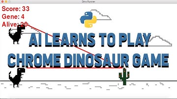 AI Learns to play Chrome Dinosaur Game [NEAT]