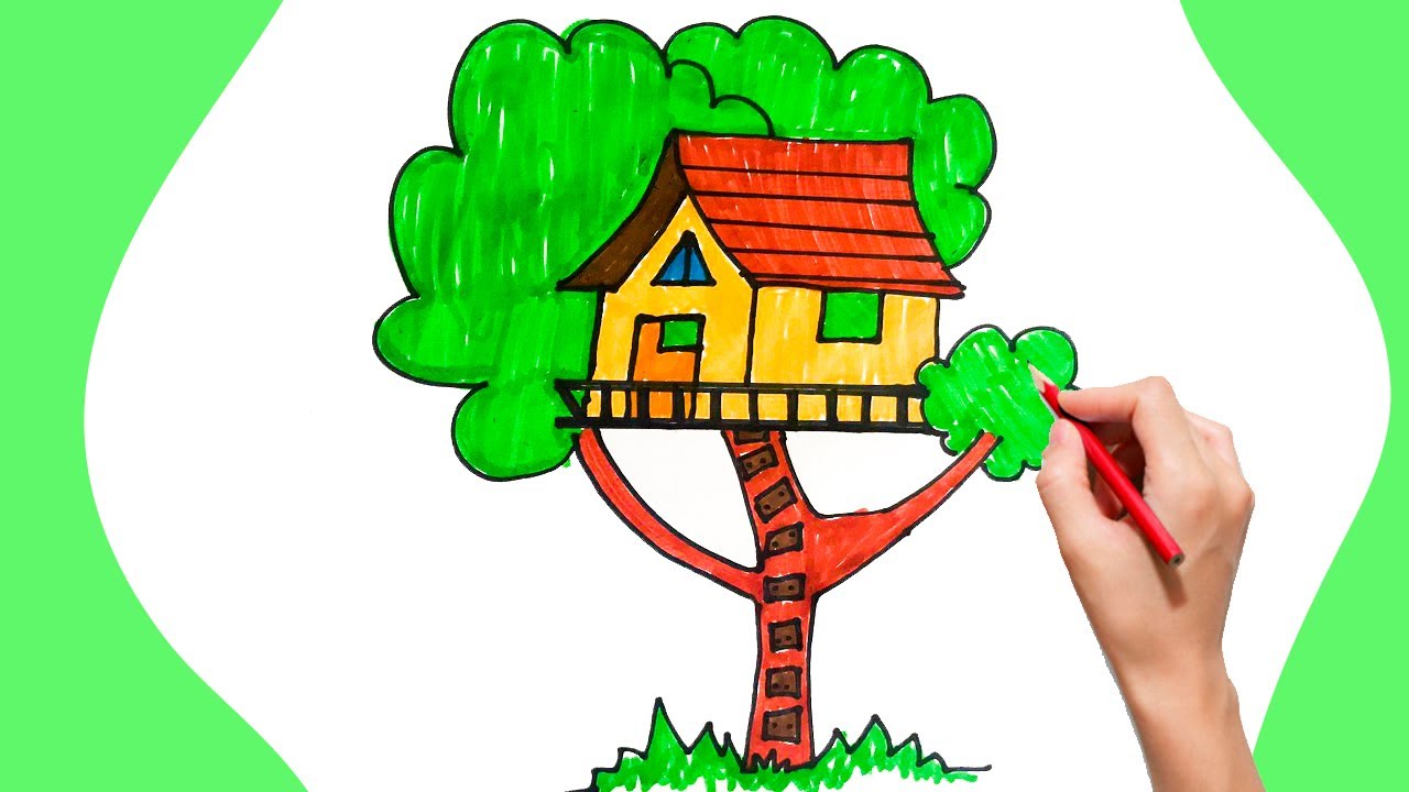 Como Desenhar Uma Casa Na Arvore Para Criancas