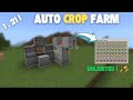 How to Build a Simple &amp; Efficient Automatic Crop Farm in Minecraft Bedrock 1.21! 🌾🚜 | Easy Tutorial
