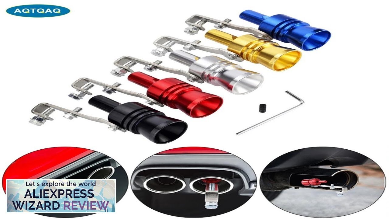 Universal Aluminum Turbo Sound Exhaust Muffler Pipe Whistle Car Blow off valve Review