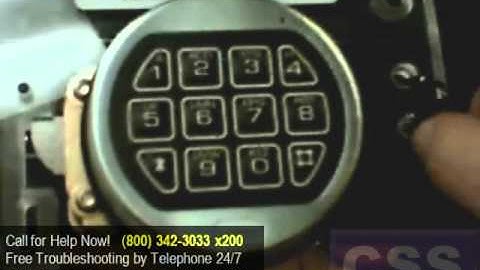 LG66E Audit Electronic Safe Keypad with eKey - Opening the Lock