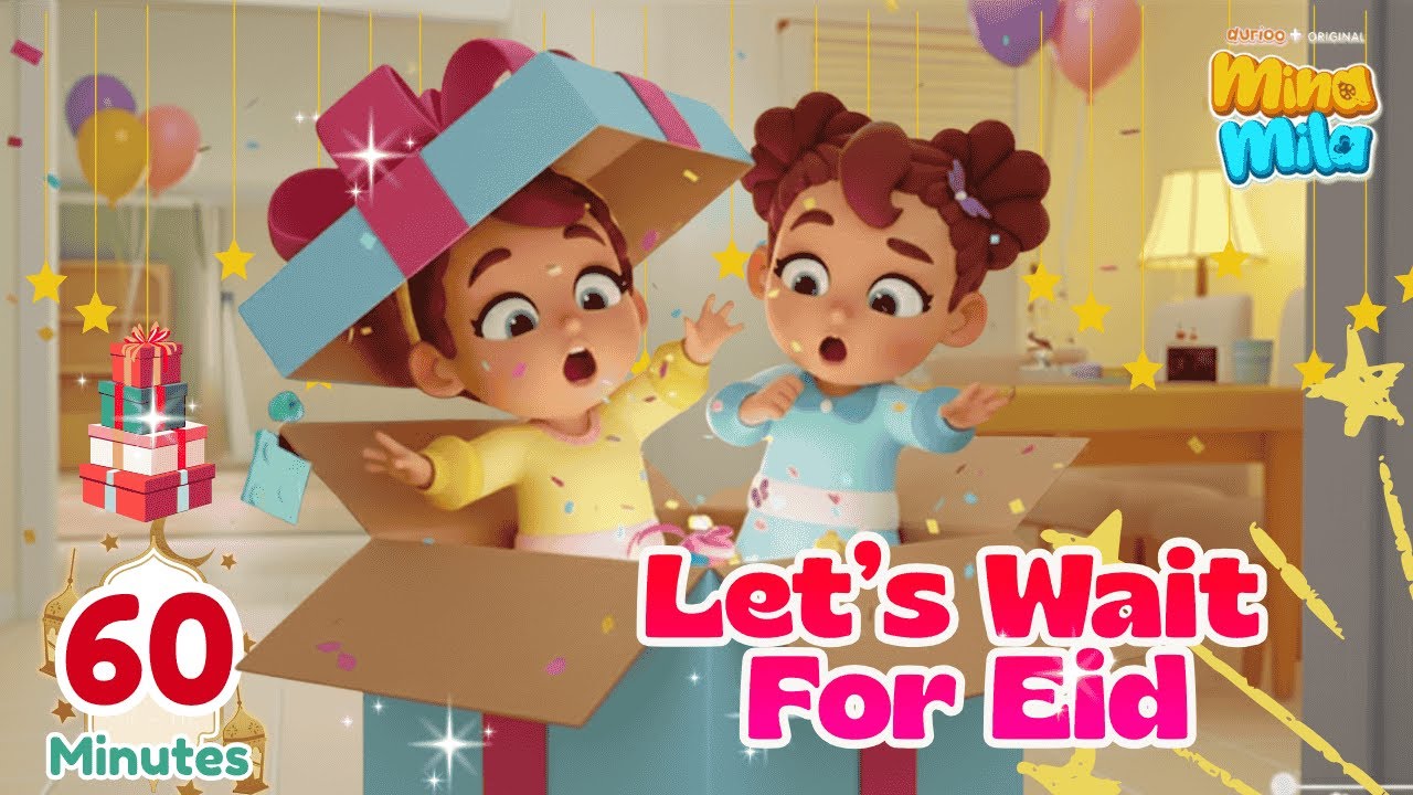 🌙 Mina & Mila | Let’s Wait for Eid 💖 Sweet Family Moments | The Makers of Omar & Hana | Durioo+