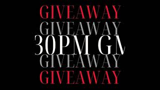 Giveaway entry starts in less than 2 hours! 😍