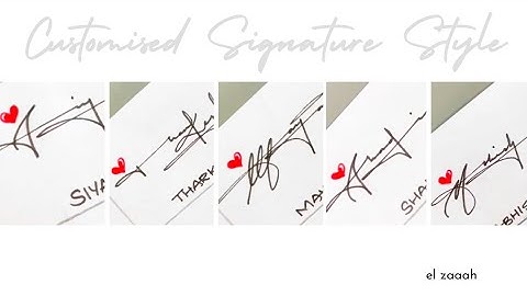 ✅Mastering Signature Style: Unique Ideas to Make Your Mark ✒️❤️