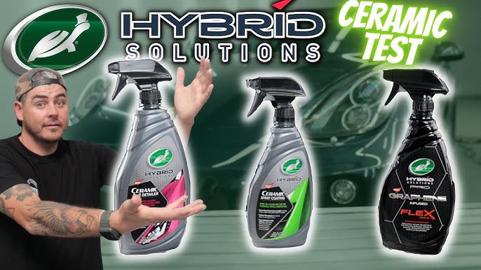 TURTLE WAX CERAMIC SPRAY + CERAMIC DETAILER VS MEG'S HYBRID WAX + DETAILER:  LAYERING CHALLENGE 