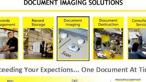 Record Center Innovations "Document Imaging Solutions" Video