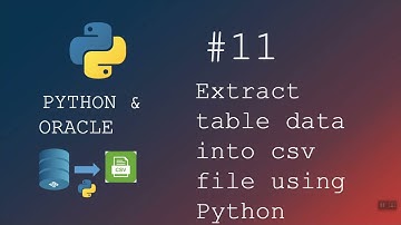 How to extract DB table data into csv file using python