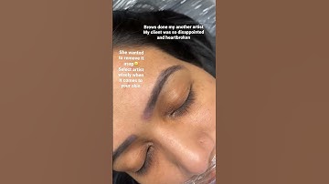 Select artist wisely when question is about your skin. #microblading #brows #artist #ombrebrows