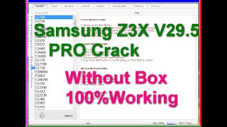 Samsung Z3X V29 5 PRO Crack Tool Without Box Working