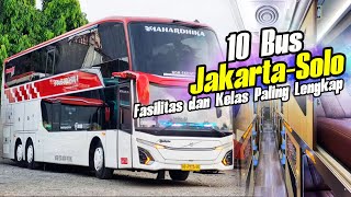 10 Jakarta–Solo Buses with the Most Complete Facilities and Classes