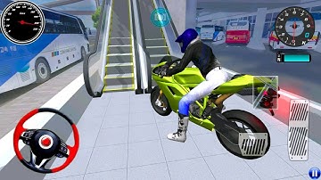 Exploring the Express Bus Terminal on a NewBike - 3D Driving Class 2025 gameplay